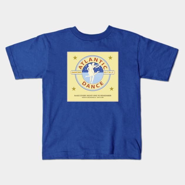 ATLANTIC DANCE HALL Kids T-Shirt by Hou-tee-ni Designs